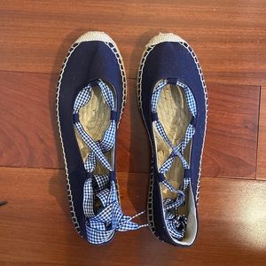 Jcrew lace up espadrille